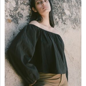 OZMA of California Lucie Top Manta Cotton Black XS